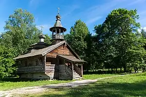 Kapelle aus dem 18. Jahrhundert aus dem Dorf Kaschira, Malowischerski rajon