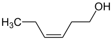 Strukturformel von cis-3-Hexenol