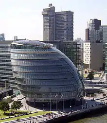 London City Hall von Norman Foster, London, Vereinigtes Königreich