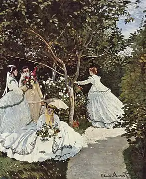 Frauen im Garten, 1866