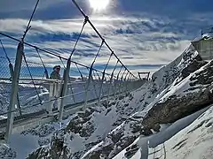 Hängebrücke Cliff Walk zum Aussichtspunkt auf dem Titlis