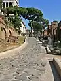 Die Via sacra auf dem Forum Romanum