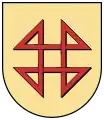 Wappen von Hausgereut (Rheinau, Baden): Hausmarke mit Dreiecken statt Schleifen