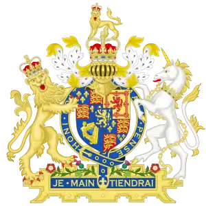 Wappen von Wilhelm III. von Oranien als König von England, Schottland und Irland, Titularkönig von Frankreich