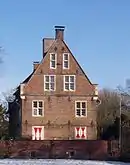 Dreistaffelgiebel an Haus Loburg bei Coesfeld im Münsterland