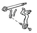 Colt Root Model 1855, Mechanismus zum Rotieren der Trommelachse  durch Spannen des Hahns