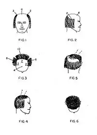 Patent für Frisur von Donald und Frank Smith (1977)