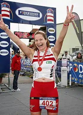 Constance Mochar beim Austria-Triathlon, 2010