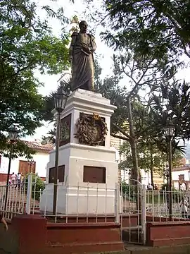 Statue von Simón Bolívar in Copacabana