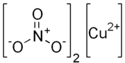 Strukturformel von Kupfer(II)-nitrat