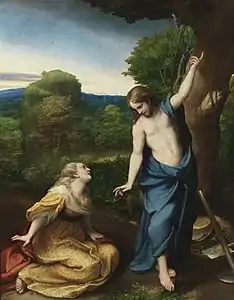 Correggio: Noli me tangere, um 1518, Ölgemälde, Prado