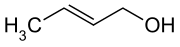 Strukturformel von (E)-Crotylalkohol