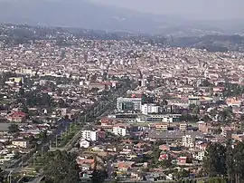 Blick auf die Stadt von Turi aus