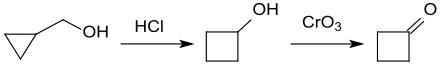 Ringerweiterung von CMPO und Oxidation zu Cyclobutanon