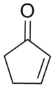 Strukturformel von 2-Cyclopenten-1-on