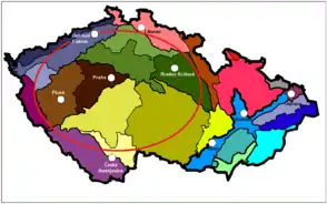 Geomorphologische Einteilung Tschechiens