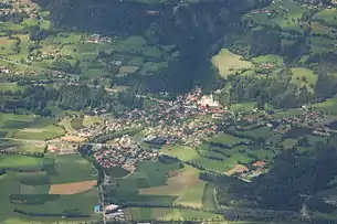 Dölsach von Süden (Blick von der Laserzwand)