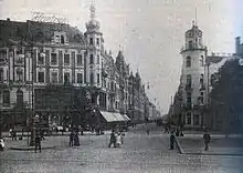 Friedrichstraße mit Warenhaus Hartoch (links), nach 1900