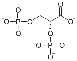 Struktur von 2,3-Biphosphoglycerinsäure