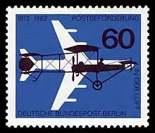 Briefmarke der Deutschen Bundespost Berlin (1962)