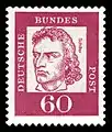 Briefmarke der Deutschen Bundespost (1962) aus der Serie Bedeutende Deutsche