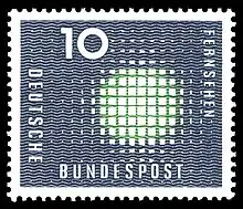 Briefmarke der Deutschen Bundespost (1957)