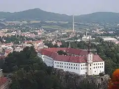 Blick von der Schäferwand (Pastýřská stěna) über Děčín