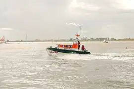 Tochterboot Christian bei einer Übung 2010