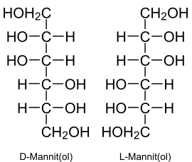 Beide Mannitol-Enantiomere