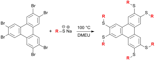 Synthese von kolumnarenTriphenylen-LCs in DMEU