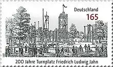 200 Jahre Turnplatz Friedrich Ludwig Jahn: Briefmarke von 2011