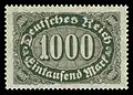 1000 MarkInlandsbriefporto 1. bis 23. August 1923