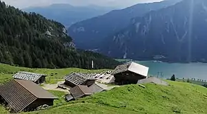 Dalfazalm, Blick auf den Achensee