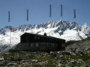 Blick von der Bergseehütte nach Südwest