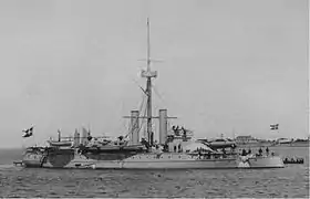 Das dänische Panzerschiff Tordenskjold 1884