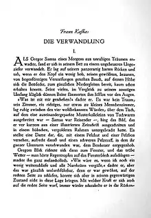 Erstveröffentlichung von Kafkas Die Verwandlung in den Weißen Blättern (1915)