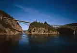 Canoe Pass und Deception Pass Bridges, Blick nach Osten