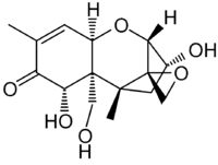 Strukturformel von Deoxynivalenol