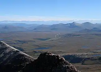 Blick auf die Nordflanke der Fannichs