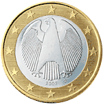 Deutsche 1-Euro-Münze