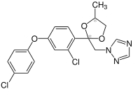 Strukturformel von Difenoconazol