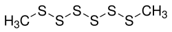 Strukturformel von Dimethylhexasulfid