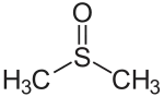 Strukturformel von Dimethylsulfoxid