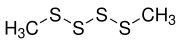 Struktur von Dimethyltetrasulfid