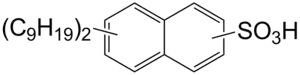 Struktur von Dinonylnaphthylsulfonsäure