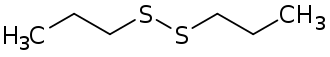 Strukturformel von Dipropyldisulfid