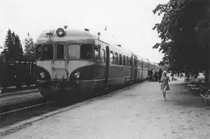 Dm4 1601 im Bahnhof Parikkala (1962)