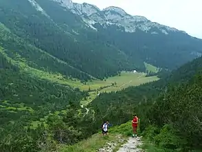 Blick vom Wanderweg