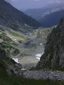 Blick vom Bergpass Wrota Chałbinskiego