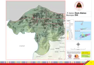 Verwaltungsgliederung der Gemeinde Dili